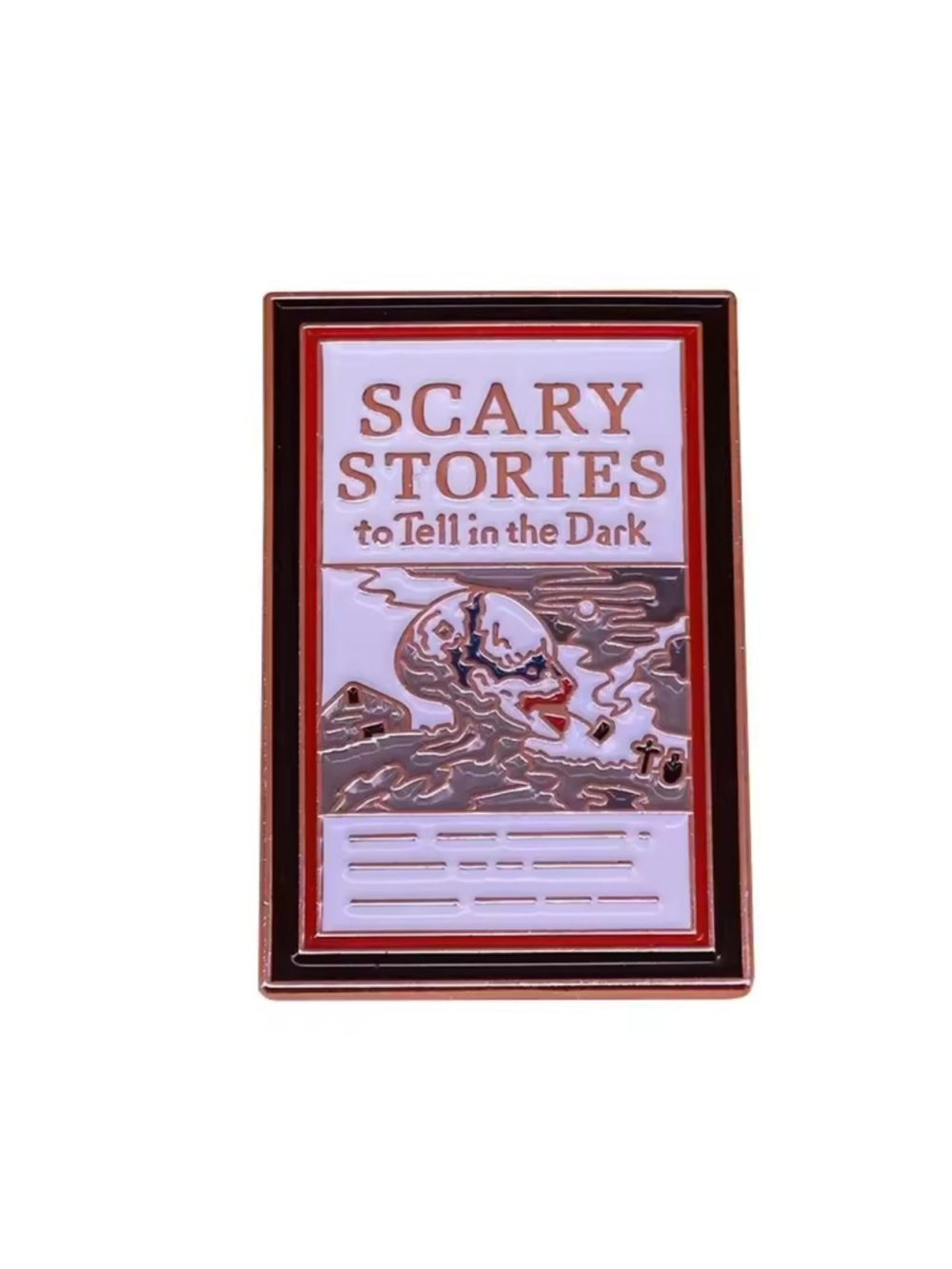 Scary Stories Book To Tell In The Dark Book Enamel Pin